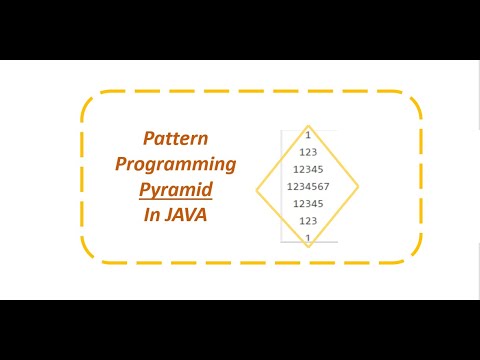 Pattern Code (JAVA) || Pyramid Pattern Code - Viciados em Aprender
