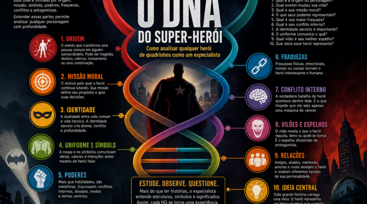 DNA do Super-Herói como analisar heróis de quadrinhos